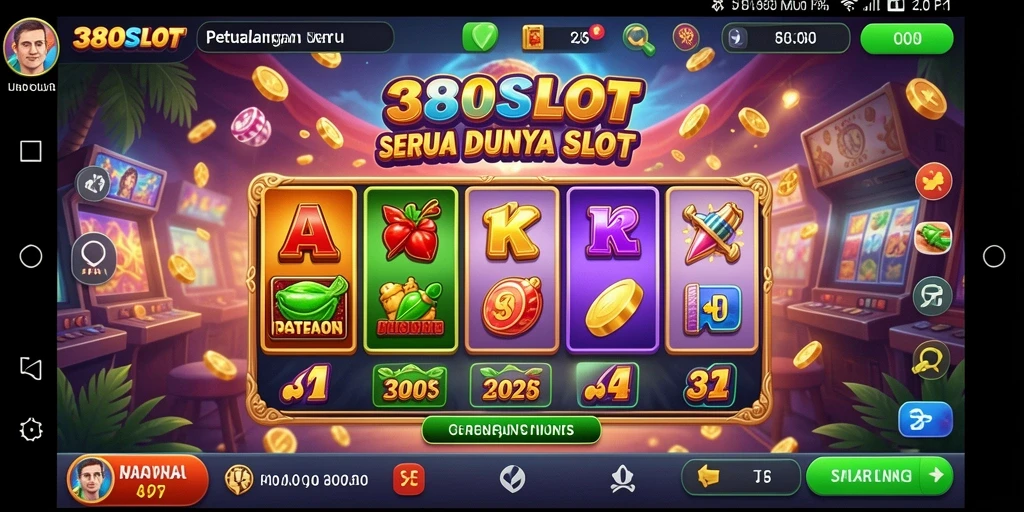 Tampilan gameplay menarik dalam 380SLOT dengan beragam tema slot.