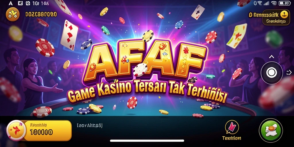 Screenshot utama AFAF menampilkan gameplay Kasino yang menarik.
