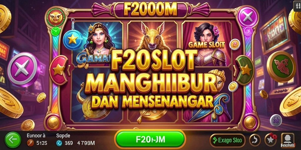 Screenshot F200M menampilkan gameplay Slot yang seru dan interaktif.