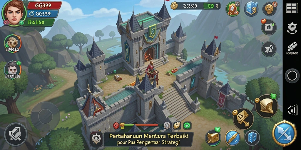 Tampilan gameplay menara yang menarik dan menantang di GG99.