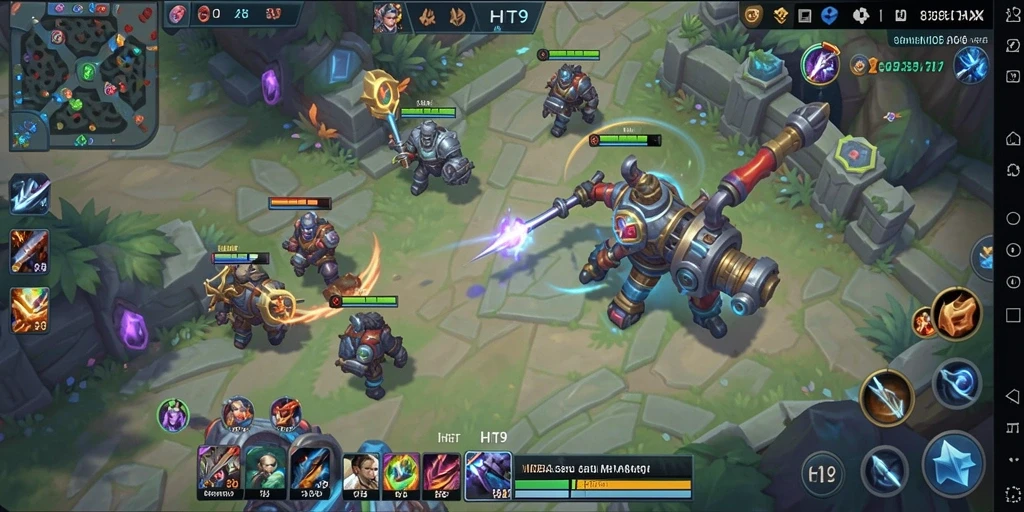 Tampilan gameplay seru dari HIT9 yang memukau.