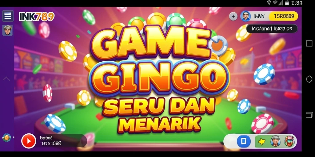 Tampilan gameplay Bingo yang seru dan interaktif di INK789.