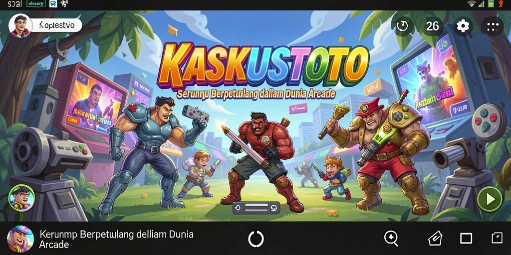 Screenshot gameplay KASKUSTOTO yang menunjukkan aksi seru dalam game Arcade.