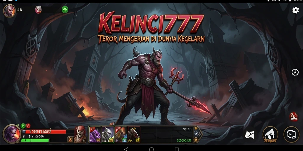 Screenshot utama KELINCI777 menampilkan suasana gameplay yang mencekam dan menakutkan.