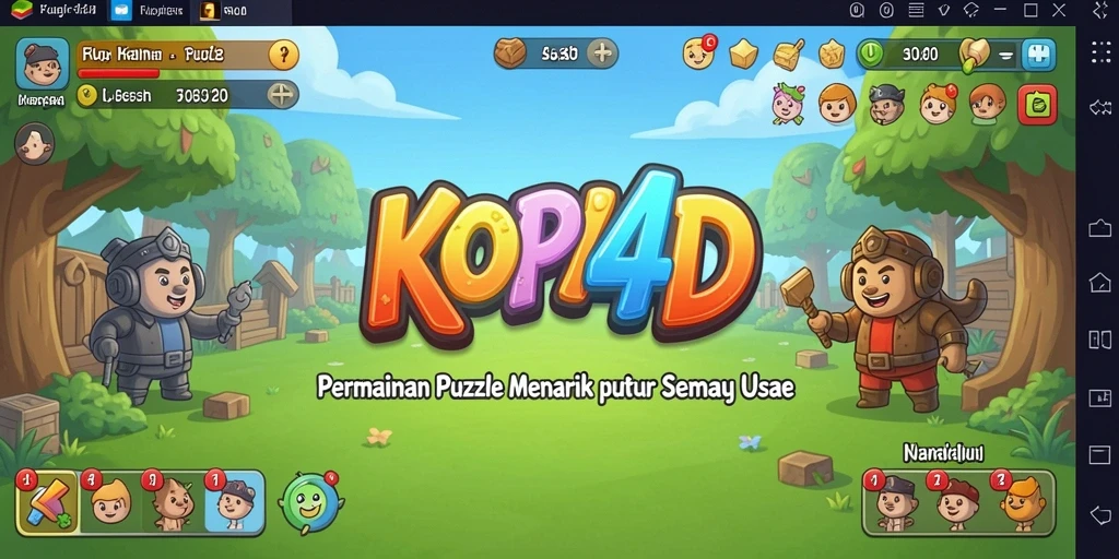 Tampilan gameplay KOPI4D dengan tantangan Puzzle yang menarik.