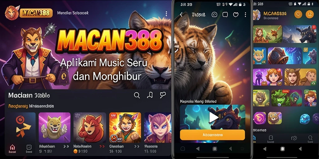 Tampilan gameplay seru saat menggunakan MACAN388 untuk musik.