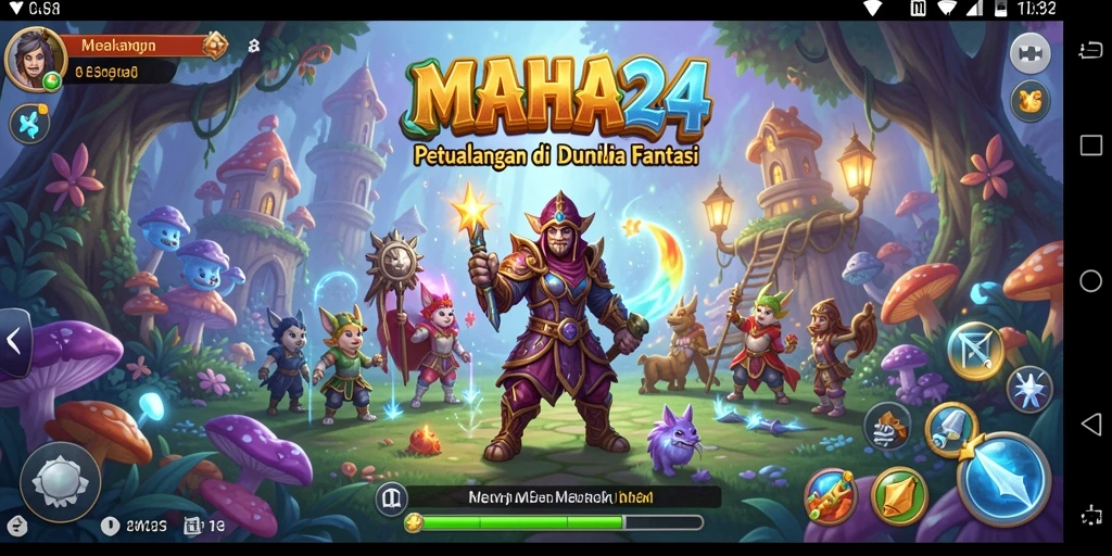 Tampilan gameplay MAHA24 yang mendebarkan dalam petualangan yang menantang.