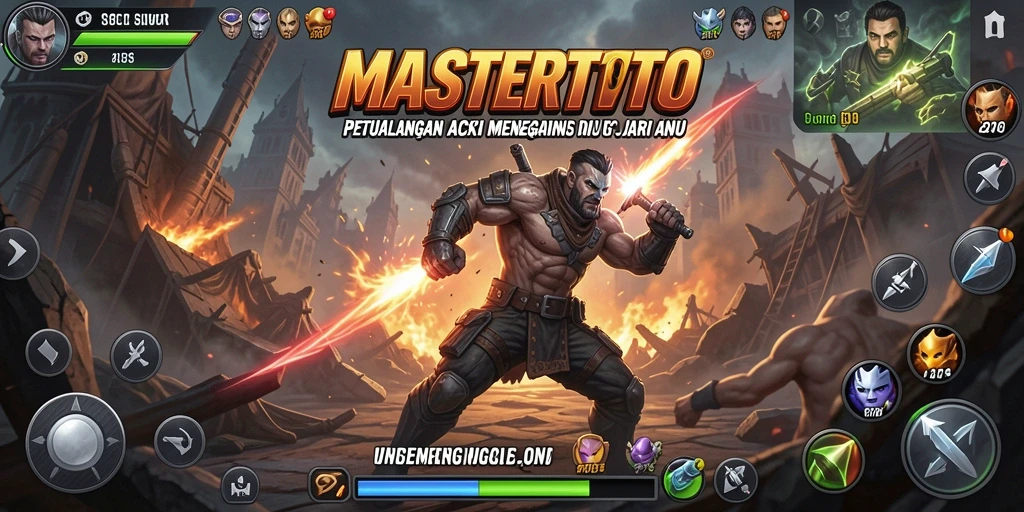 Tampilan dinamis dari gameplay MASTERTOTO yang penuh aksi.