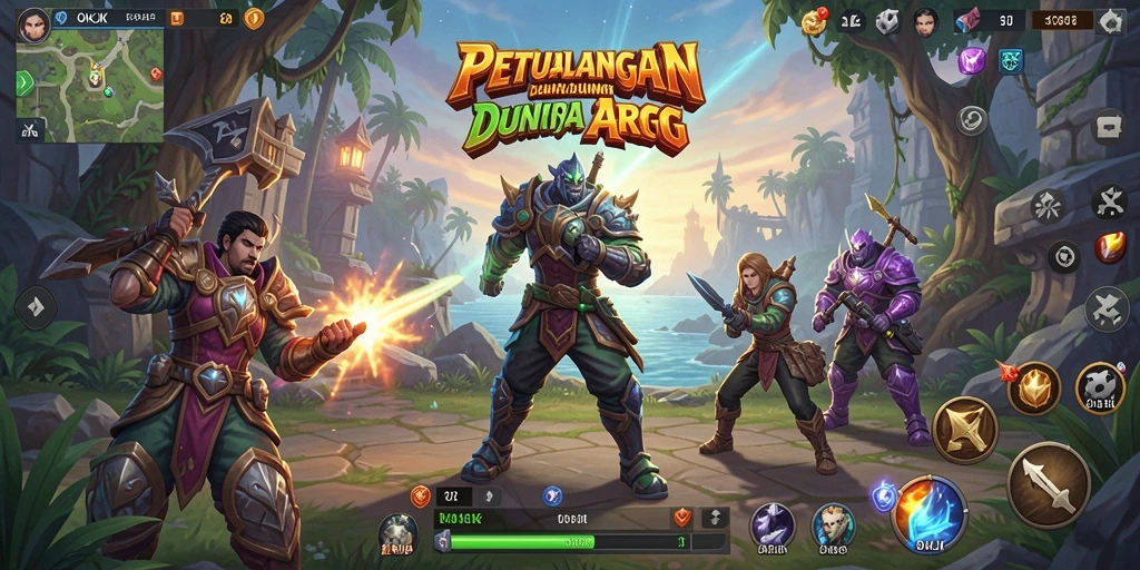 Tangkapan layar dari gameplay ARPG yang mendebarkan di OKJK.