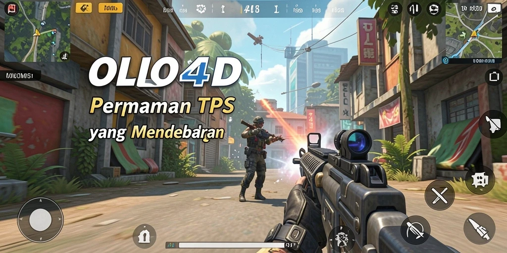 Gameplay OLLO4D yang menegangkan dalam aksi tembak-menembak.