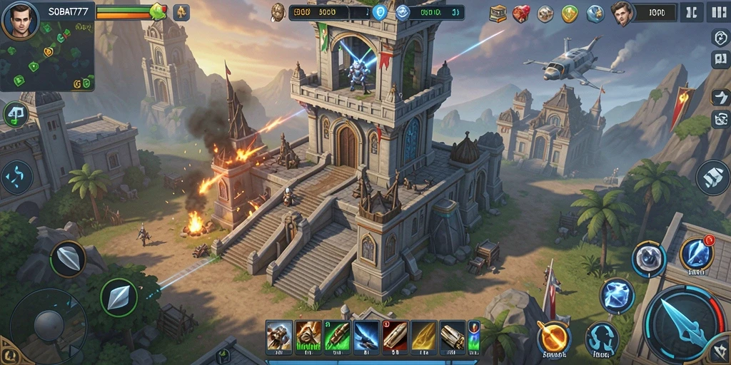 Gameplay menegangkan di sobat777 dengan strategi menara yang dinamis.