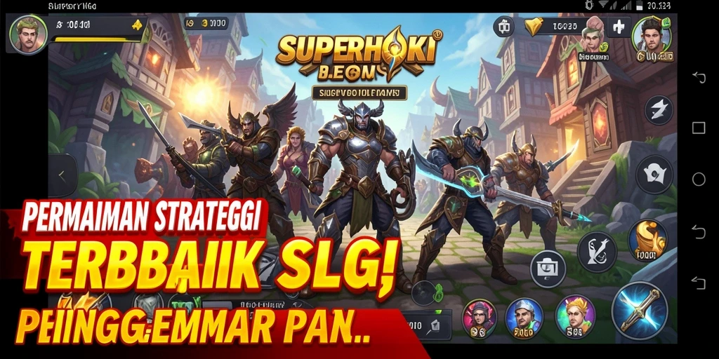Screenshot gameplay SUPERHOKI dengan aksi strategi yang mendebarkan.